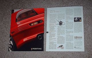 1994 Pontiac Sales Brochures (2) ● Thick and Thin ● Glossy Pages 3