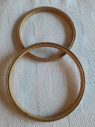 2 Vintage Wooden Embroidery Hoops - Duchess