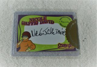 2003 Scooby Doo Nicole Jaffe David Autograph As Velma Dinkley Inkworks A5