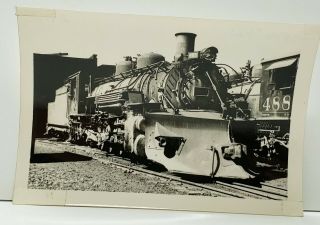 D&rgw Locomotive No.  483 At Chama Nm Railroad 1961 Photo Aa32