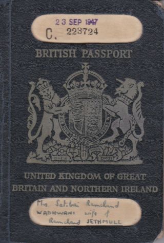 Great Britain British Passport 1947 Gb & Egypt Revenue Stamps