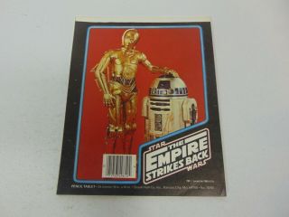 Star Wars: Empire Strikes Back - Vintage 1980 Pencil Tablet - 8 " X 10 " Notebook