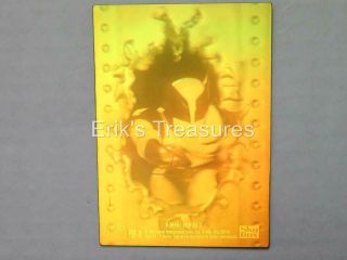 1993 X - Men Series 2 Wolverine H - X Hologram Insert Card Gold Tint Near
