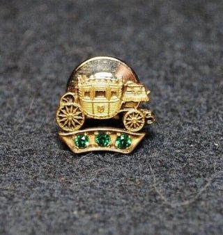 Fisher Body GM 10k 15 year Employee Service Award Pin,  3 Emeralds 2