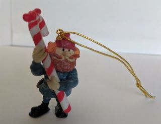 Rudolph Yukon Cornelius Miniature Ornament Holding Candy Cane 2 "