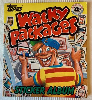 Topps Wacky Packages Sticker Album - And Complete From 1982