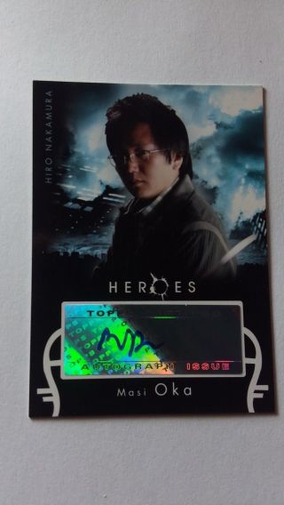 Heroes Topps Certified Autograph Issue Hiro Nakamura Masi Oka Japanese Auto Card