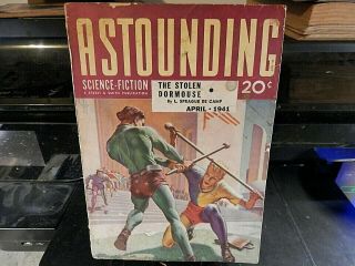 1941 April Astounding Science Fiction The Stolen Dormouse By L Sprague De Camp