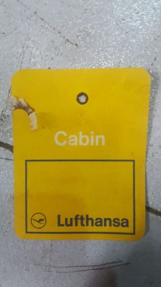 Old Vintage Lufthansa Air Lines Co.  Cabin Card From Germany 1960