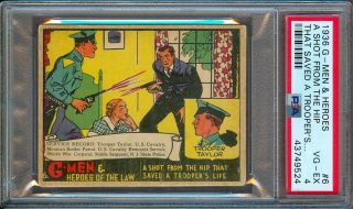 1936 G - Men & Heroes 6 A Shot From The Hip That Saved A Troopers Psa 4