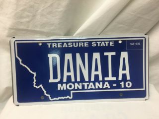 2010 Montana Vanity License Plate Danaia