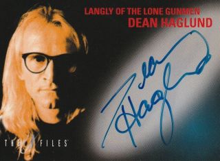 The X - Files Fight The Future Dean Haglund Autograph Card Topps 1998