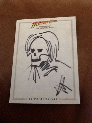 Topps Indiana Jones Kingdom Of The Crystal Skull Sketch Card 1/1