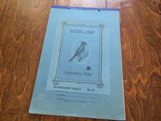 Vintage Blue Jay Surpassing Value School Writing Examination Tablet / Pad No.  81