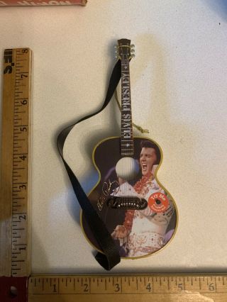 Elvis Presley Musical Guitar Ornament W/lights Music