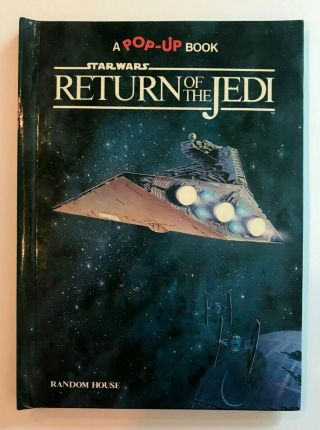 Vintage 1983 Random House Star Wars Return Of The Jedi Pop - Up Book