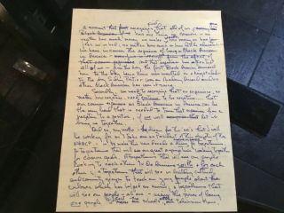 Brock Peters Actor & Civil Right Activist Handwritten Speech Dialogue 1980 Naacp