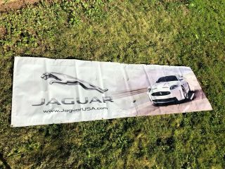 Jaguar Car Dealer Showroom Shop Banner Sign Advertisement Large 36 X 119 Inches