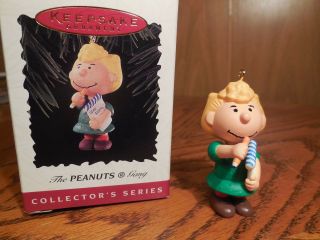 1996 Hallmark " The Peanuts Gang " Ornament W/ Box 4 In Series