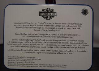 Harley Davidson 2 Decks Playing Cards (Springer & Heritage Softail) in Tin, 3