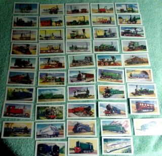 Near Complete Set Minus 48,  49 Collector Cards 150 Years Of Locomotives Miranda
