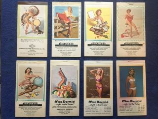 8 Vintage Pin - Up Girl Note Pads (from 1957 - 1974)