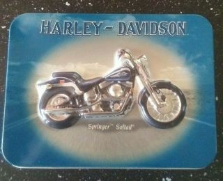 Harley Davidson 2 Decks Playing Cards (Springer Heritage Softail) in Tin, 3
