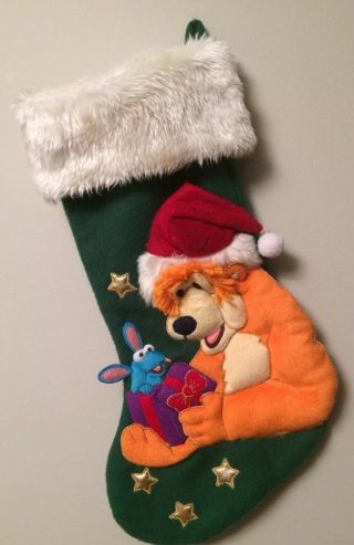 Disney Tutter And Bear In The Big Blue House Henson 3d Christmas Stocking 21 " Lg
