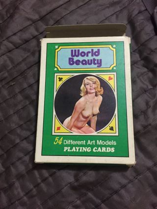 Vintage World Beauty Jumbo Size Adult Playing Cards