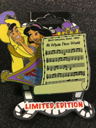 Disney Pin Dsf Best Song Aladdin & Jasmine A Whole World Le 400