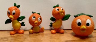 Disney Orange Bird Pvc Figures And Plastic Whistle