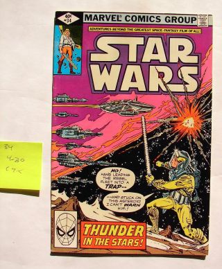 Star Wars Comic Book Marvel 34 C 7 Apri 1980 Diamond Box Vintage 70 