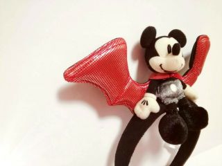 DISNEY HEADBAND JAPAN TOKYO DISNEY RESORT Vampire Mickey Mouse Halloween FS 3
