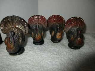 Collectible Gurley Turkey Candles Harvest Season Thanksgiving Decorations