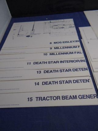 Vintage 1st Edition 1977 The Star Wars Blueprints In Custom Pouch 3