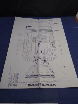Vintage 1st Edition 1977 The Star Wars Blueprints In Custom Pouch 5