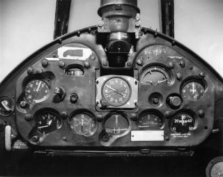 Grumman F6f - 5n Hellcat,  N4994v (93879) Cockpit,  Instrument Panel; Photo