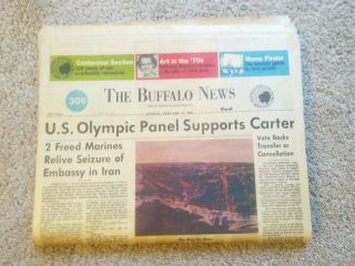 Vintage Buffalo News Newspaper January 27 1980 - Buffalo,  Ny - 100 Complete