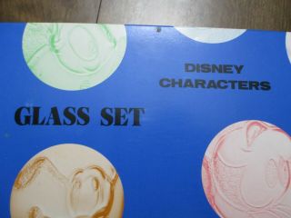 Walt Disney World DISNEY CHARACTER GLASS SET 5 MICKEY MINNIE DONALD GOOFY PLUTO 6