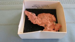 Keweenaw Peninsula Michigan Native Copper Specimen - 70 Mm X 40 Mm - Two Ounces