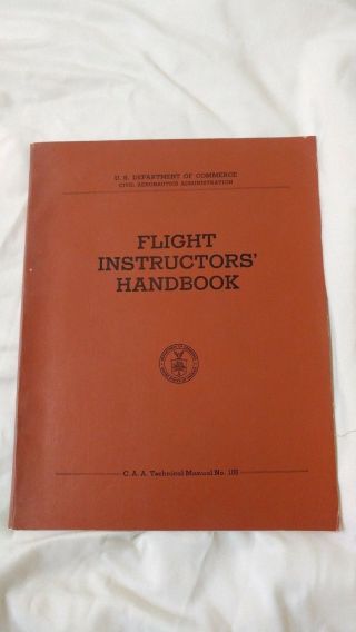 U.  S.  Dept.  Of Commerce Flight Instructors 
