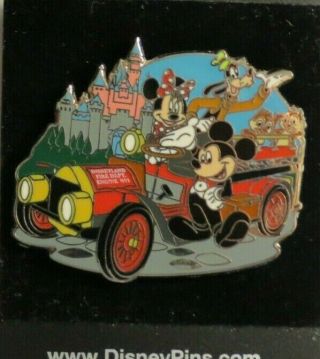 Disney Dlr Characters Fire Engine Main Street Castle Mickey Goofy Chip Dale Pin