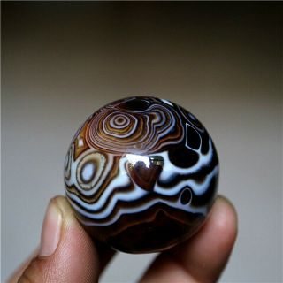 37MM Madagascar Crazy Texture Lace Agate Crystal Sphere Healing 4