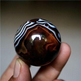 37MM Madagascar Crazy Texture Lace Agate Crystal Sphere Healing 5