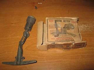Very Rare Vintage Lee Moto - Meter Lock W/orig Box Circa 1920s