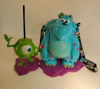 Disney Pixar Monsters,  Inc.  Sully Popcorn Bucket & Mike Cup Disneyland Pixarfest