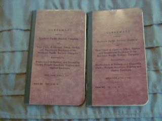 Old Northern Pacific Railway Company Agreement Books June 1,  1946 Decent Cond.
