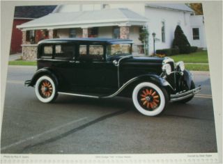 1929 Dodge Da 4 Dr Sedan Car Print (black)