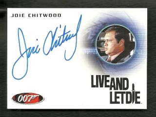 James Bond Archives Autograph A254 Joie Chitwood In Live And Let Die Limited