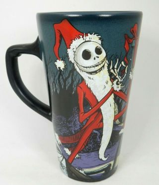 Disney Store Santa Jack Skellington Latte Mug Cup Nightmare Before Christmas